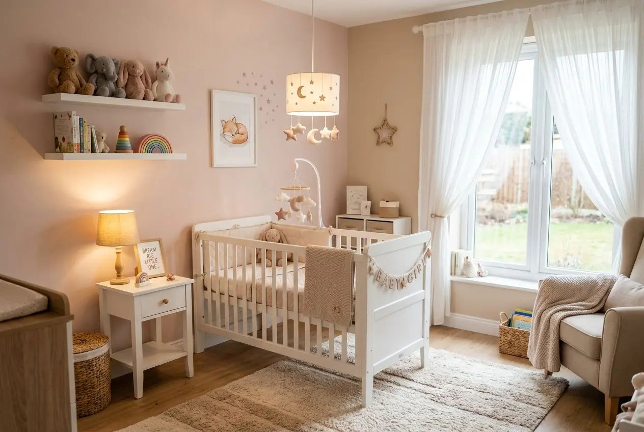 Lampe chambre bébé fille : luminaire girly pour chambre d'enfant