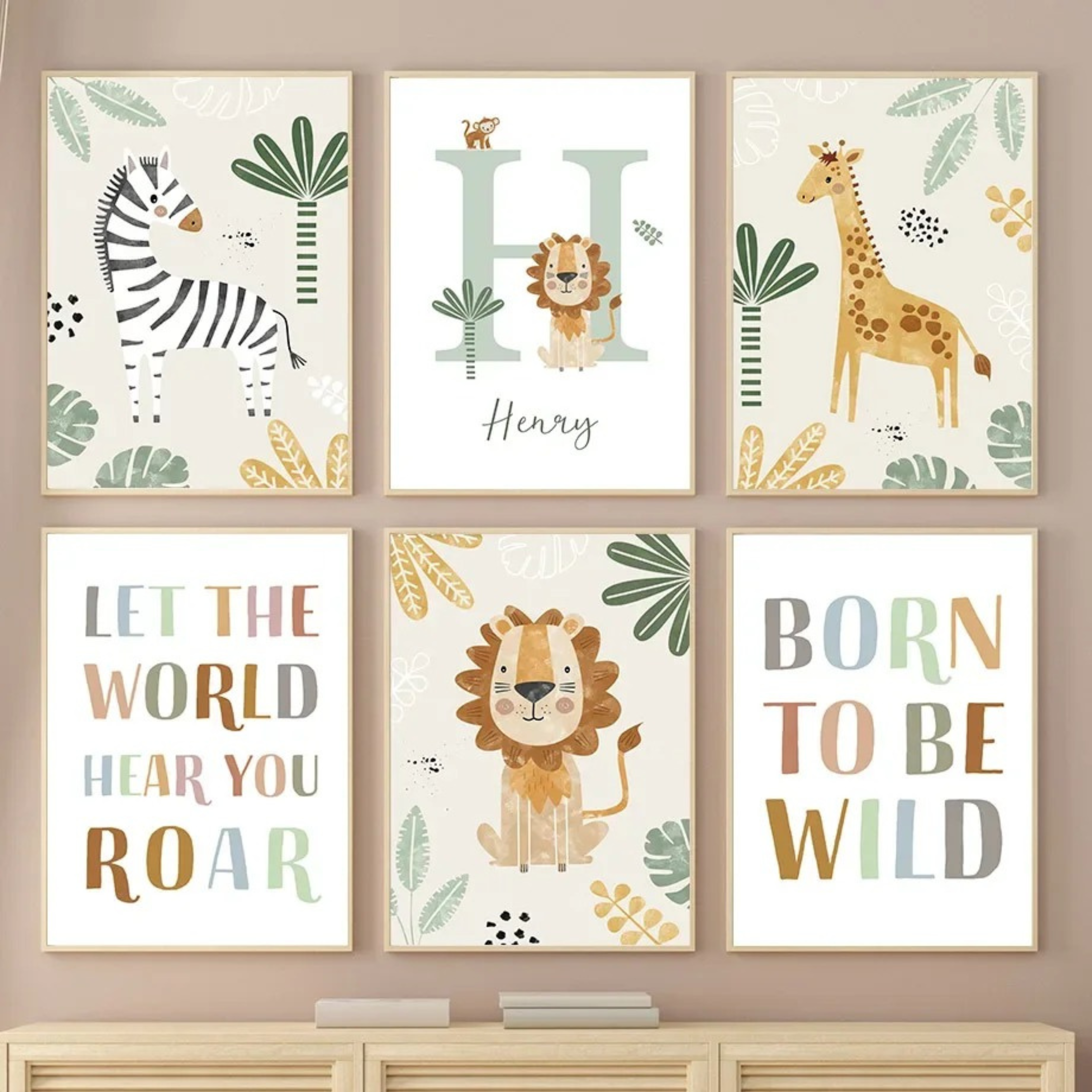 Affiche personnalisée prénom pour chambre d'enfant