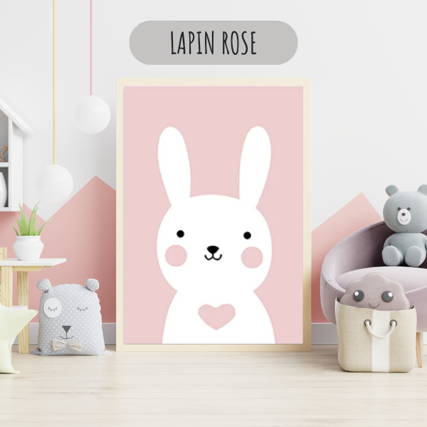 Affiches Décoratives pour Chambre Bébé Déco Roses et Grises