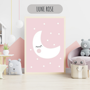Affiches Décoratives pour Chambre Bébé Déco Roses et Grises
