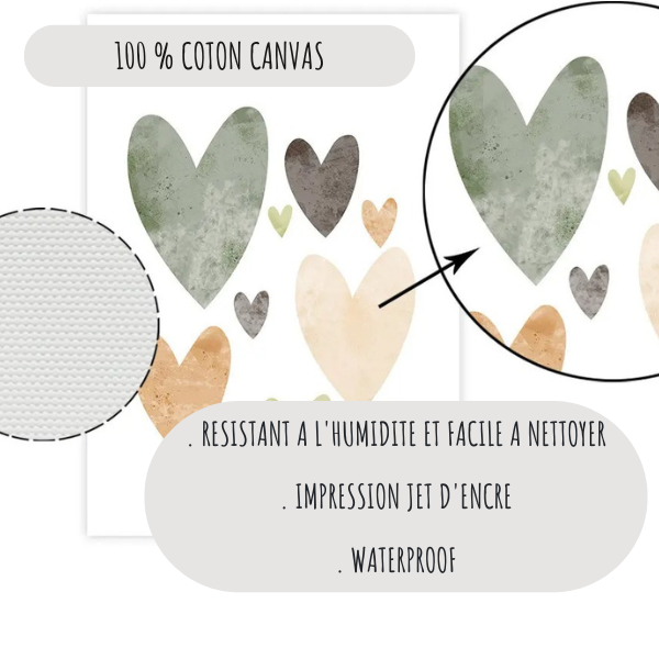 Affiches Vert Sauge Boho chic - Décoration Chambre Bébé et Enfant