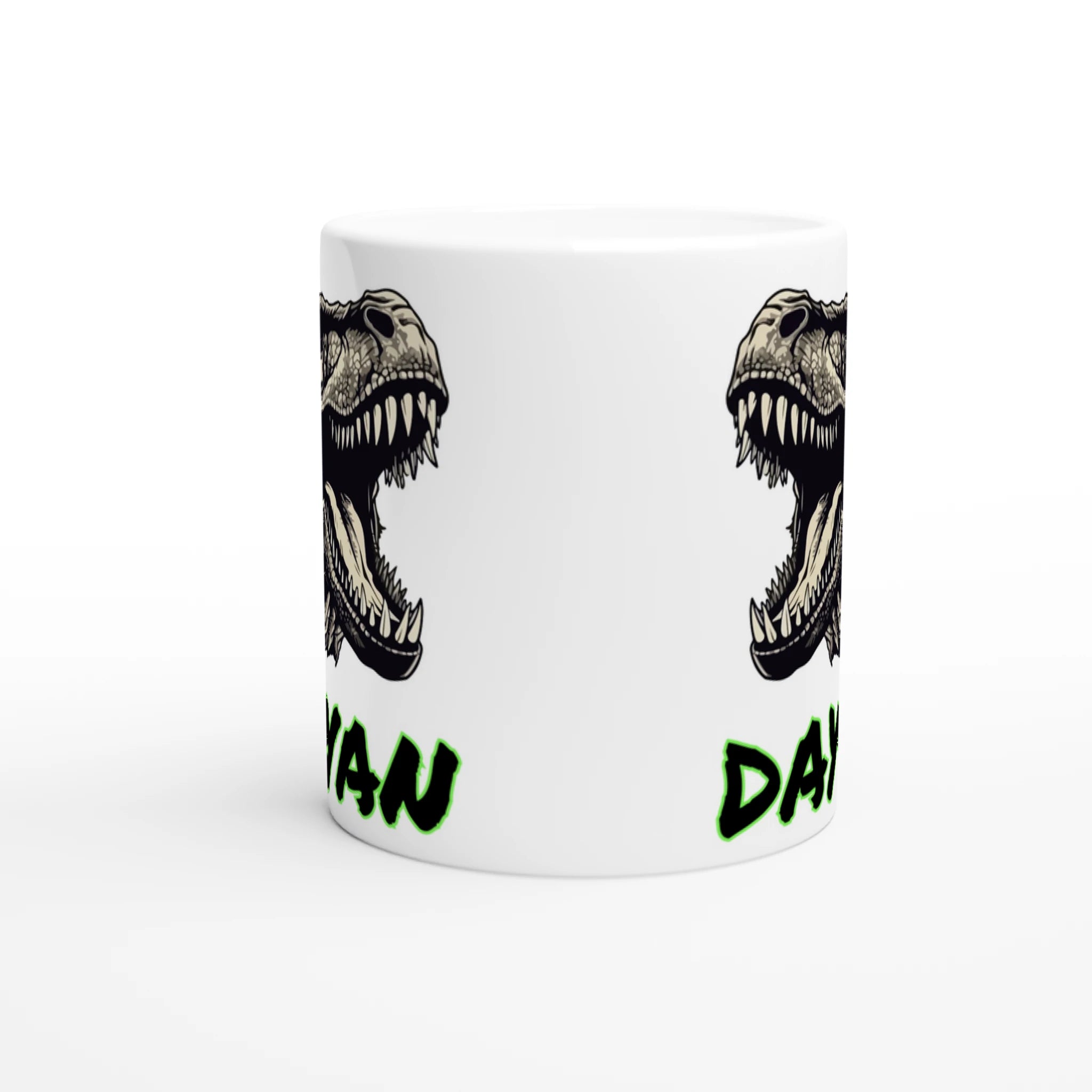 Tasse personnalisée avec tête de T-Rex féroce