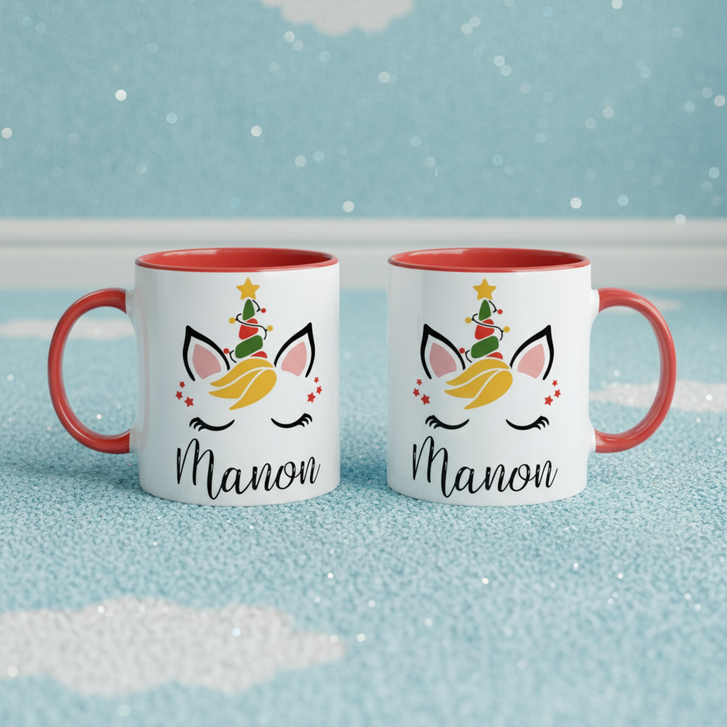mug licorne personnalise decoration chambre enfant