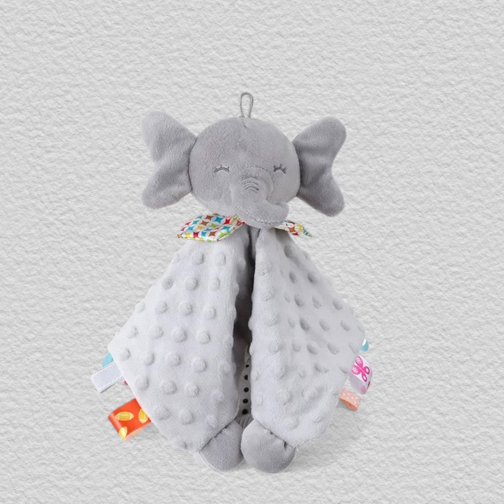 Doudou Personnalisé Éléphant - Peluche Personnalisée Prénom pour Bébé