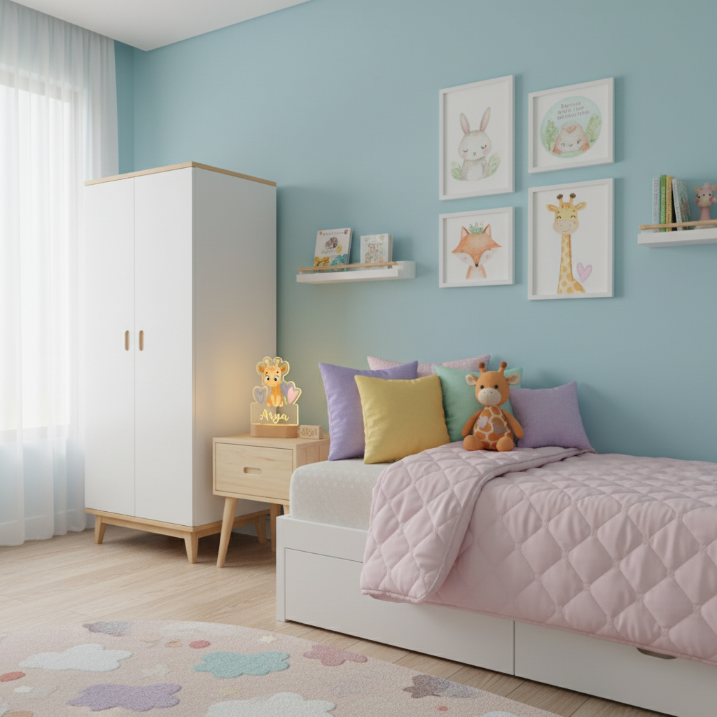 Veilleuse enfant girafe avec éclairage apaisant