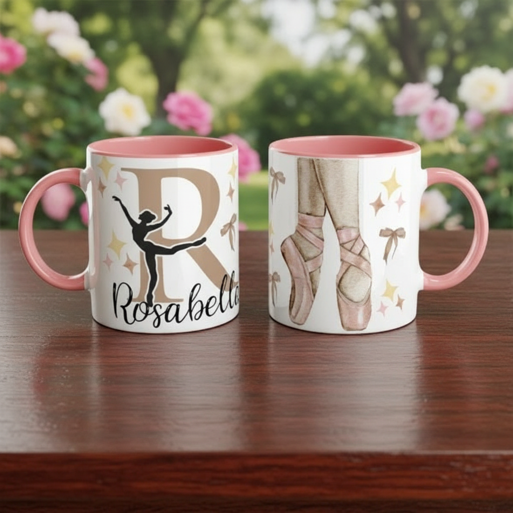 Mug danseuse ballerine. Idée cadeau pour passionné de danse.