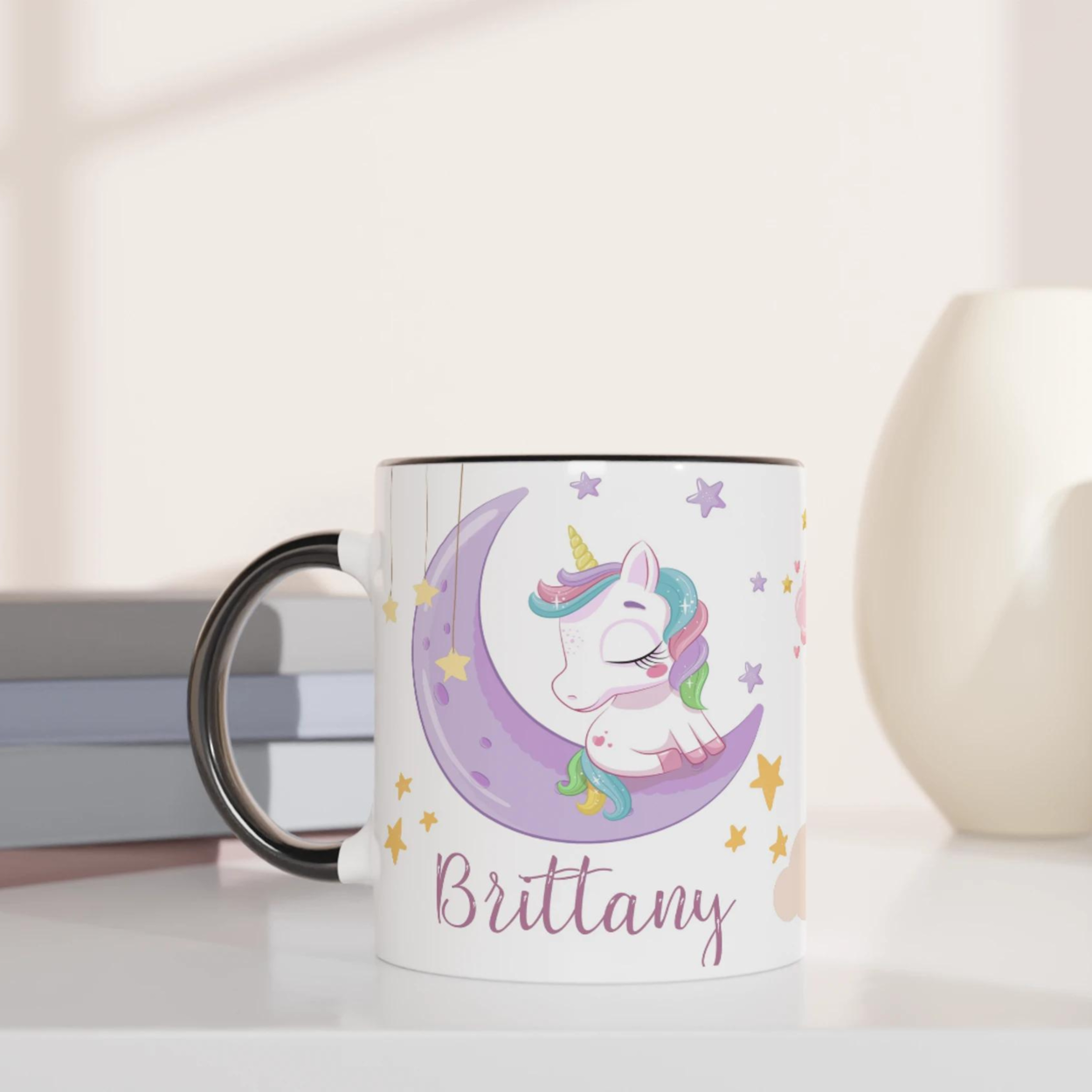 Mug Licorne Personnalisé avec Prénom - Rêverie Lunaire