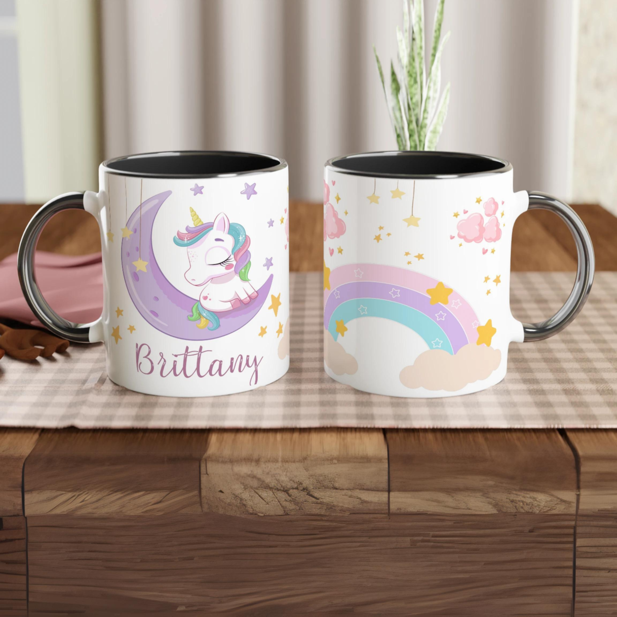 Mug Licorne Personnalisé avec Prénom - Rêverie Lunaire