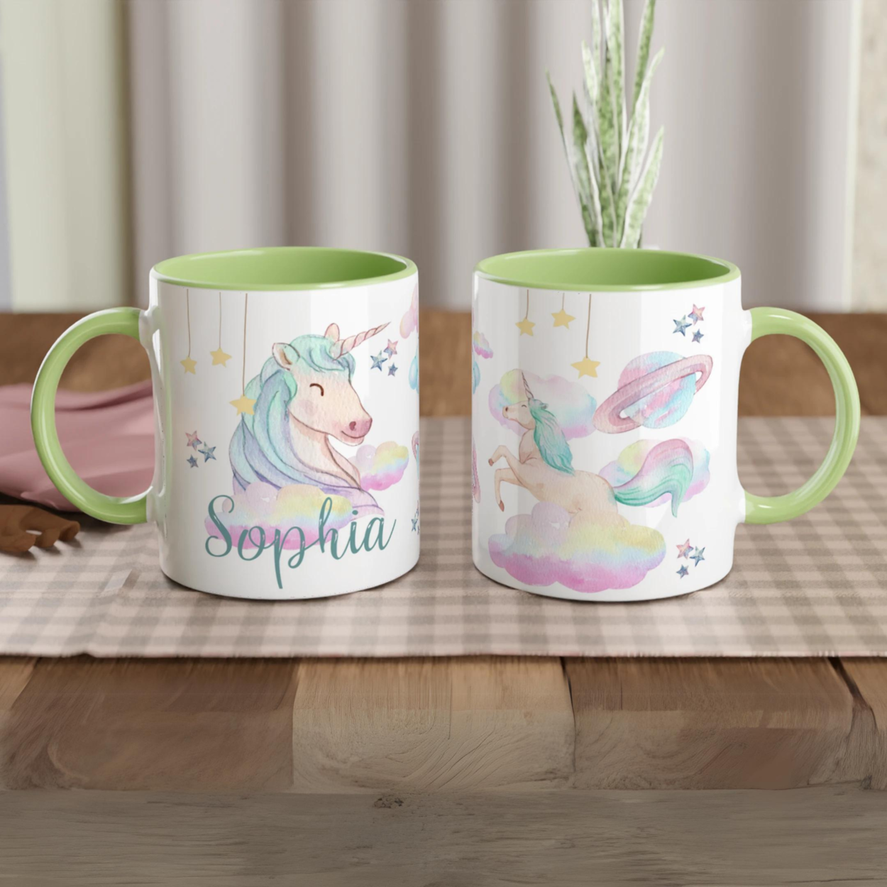 Mug Licorne Personnalisé - Cadeau féerique pour enfants et rêveurs