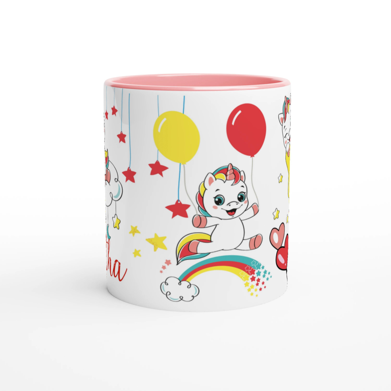 Mug Licorne Personnalisé avec Prénom - Cadeau féerique pour enfants