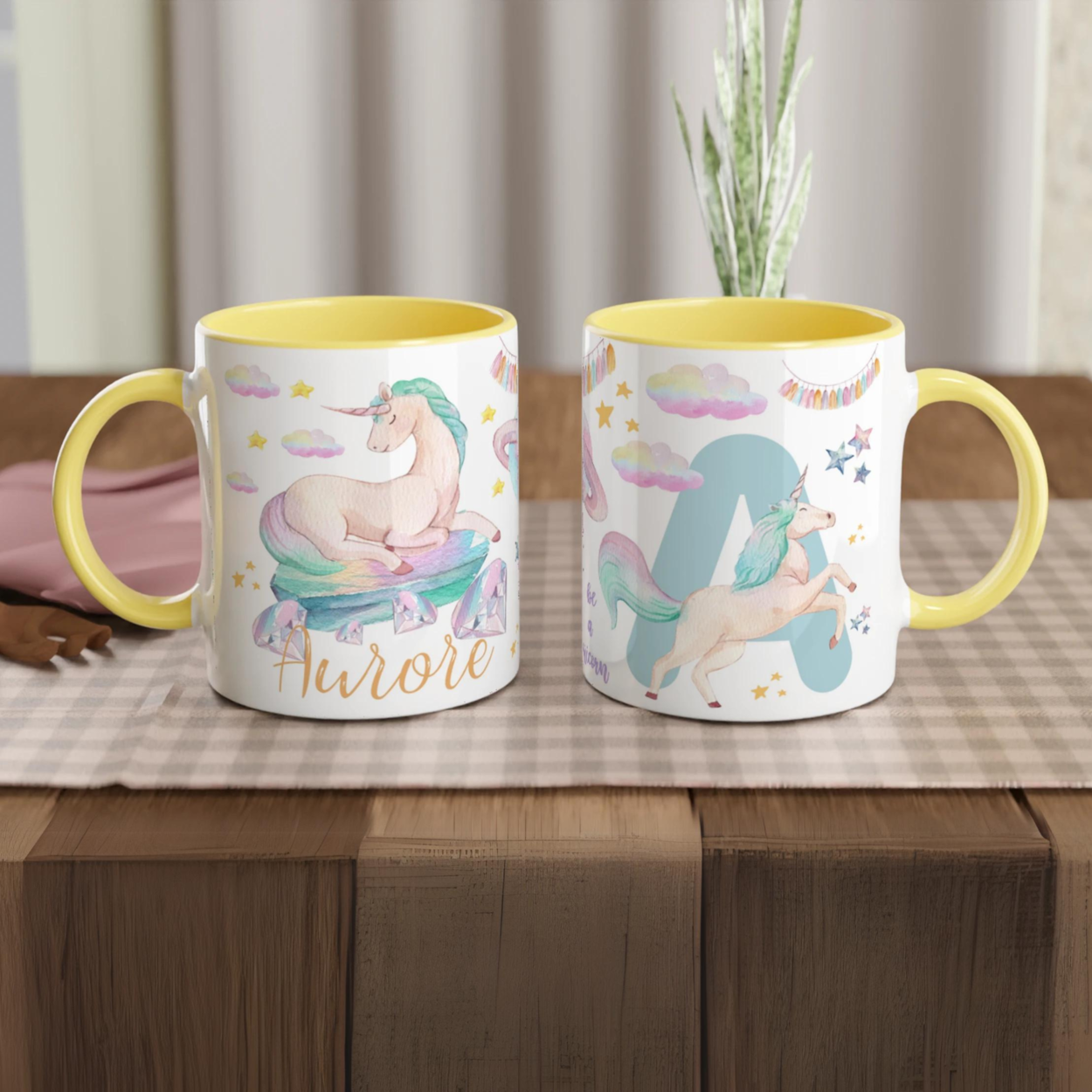 Mug personnalisé Licorne Magique pour Enfants