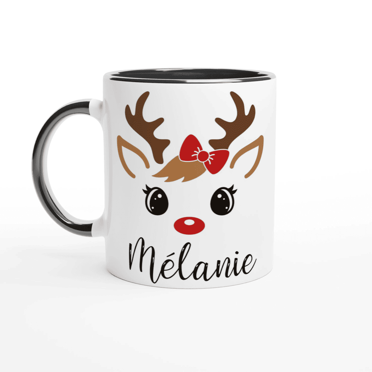 Mug Noël Renne Personnalisé pour Enfant avec Prénom – Cadeau Parfait