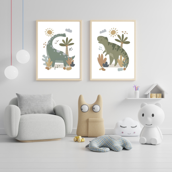 Affiches Dinosaure Educatives - Cadeau Dinosaure