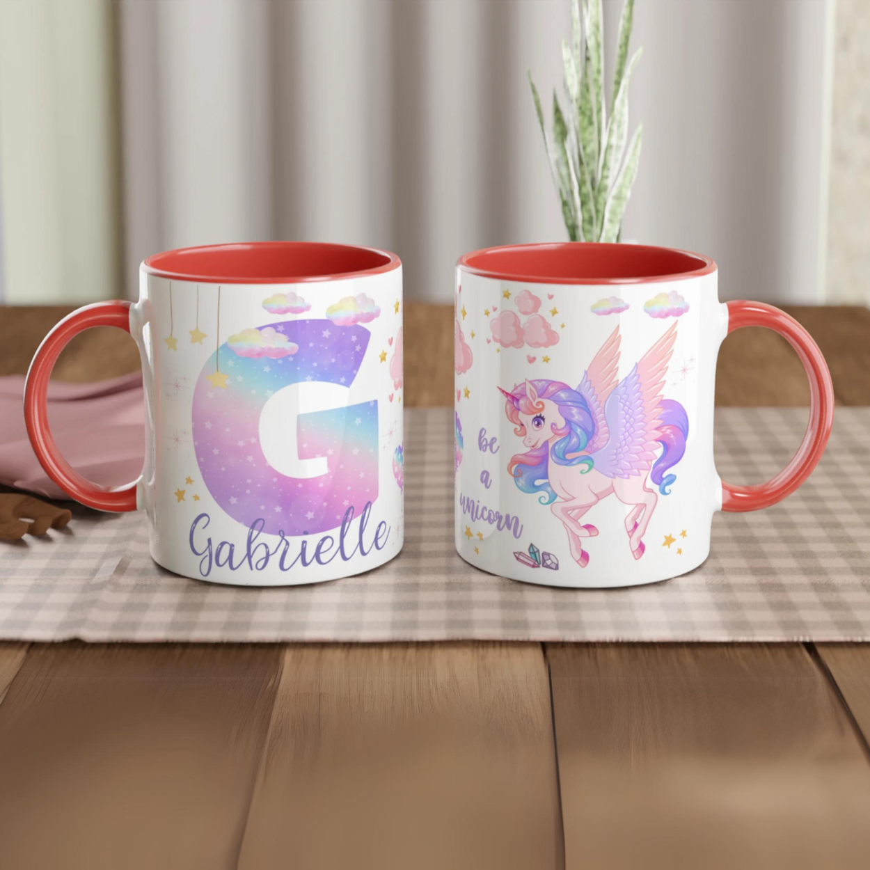 Mug personnalisable licorne magique pour enfants