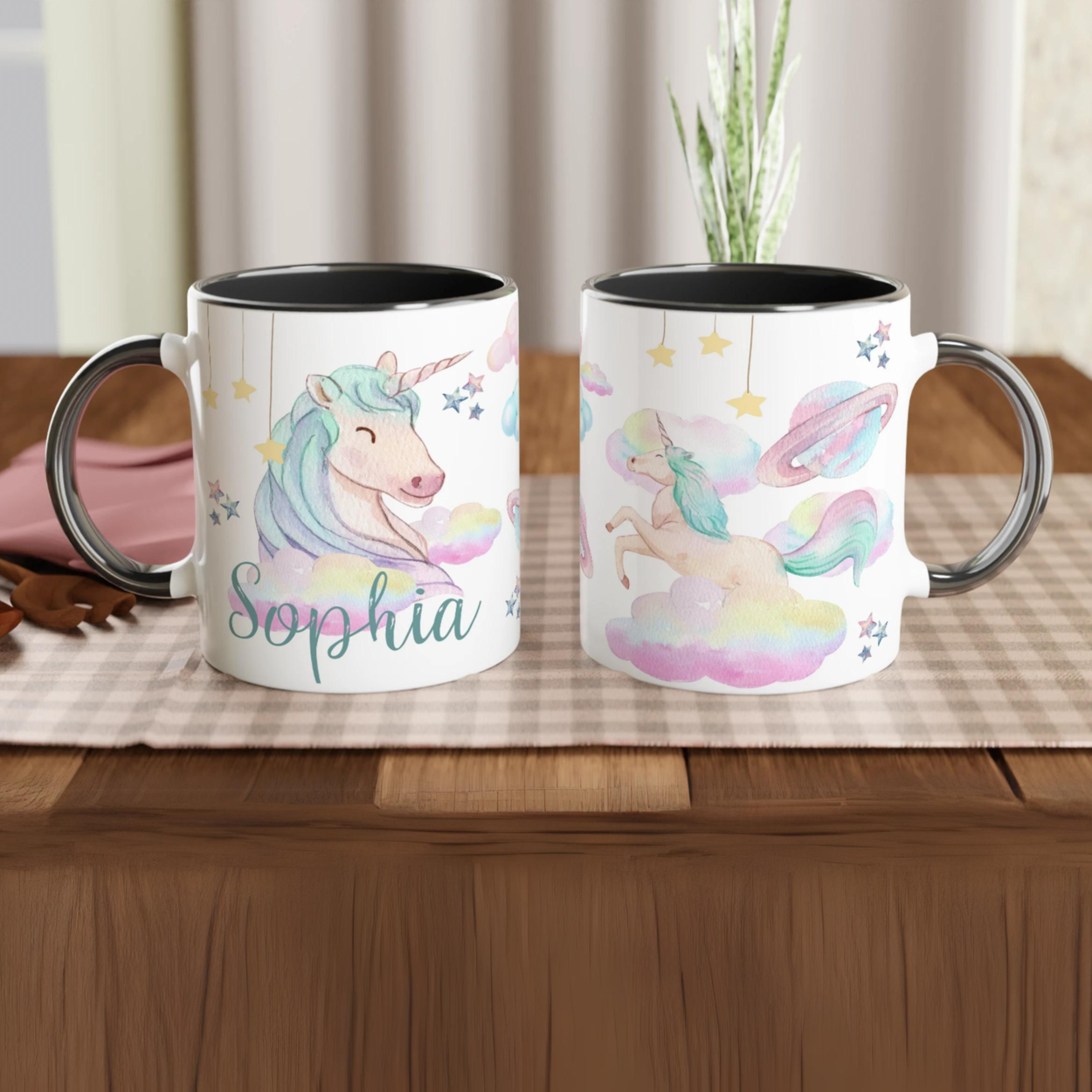 Mug Licorne Personnalisé - Cadeau féerique pour enfants et rêveurs