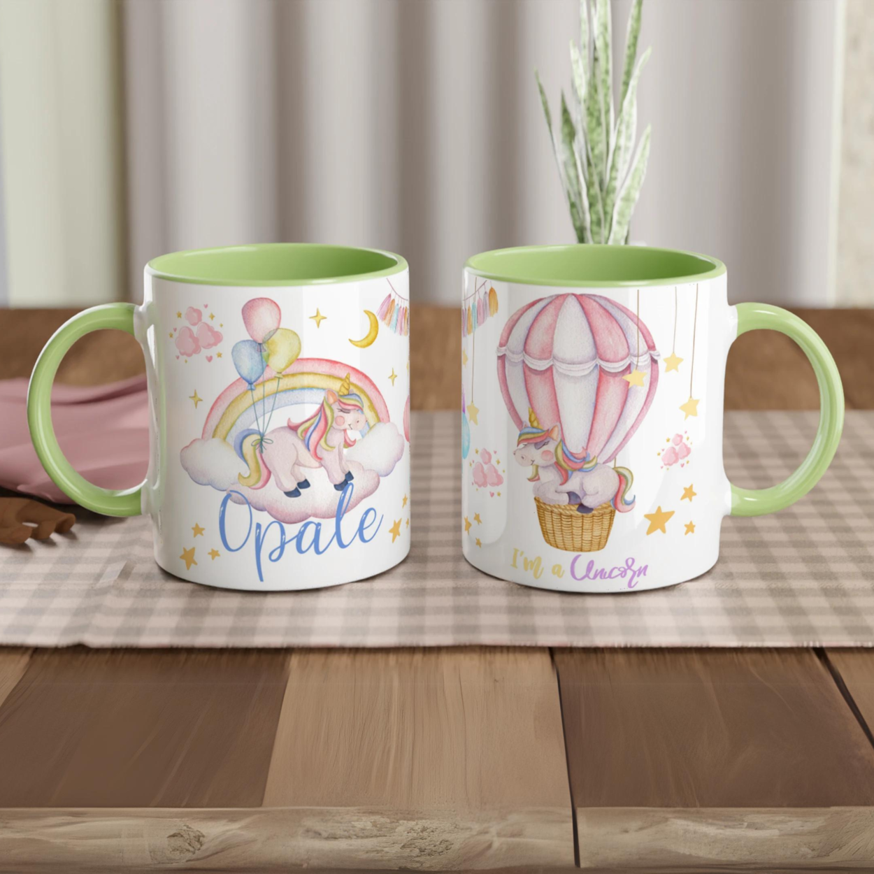 Mug Licorne Personnalisé avec Prénom - Rêve Arc-en-ciel