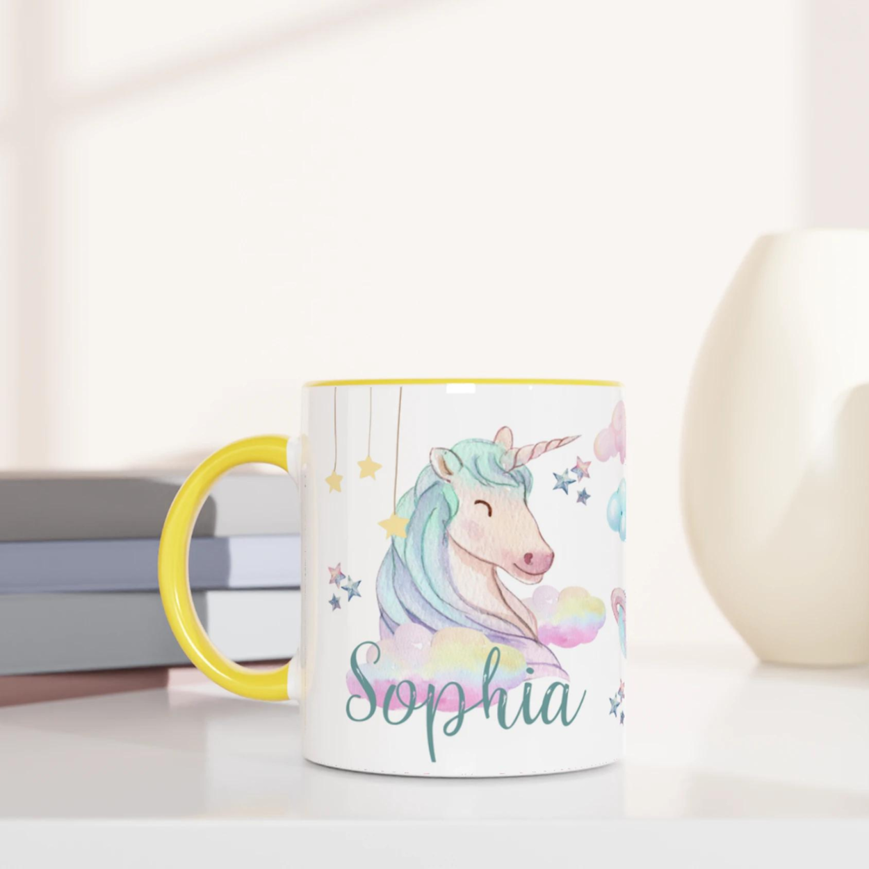 Mug Licorne Personnalisé - Cadeau féerique pour enfants et rêveurs