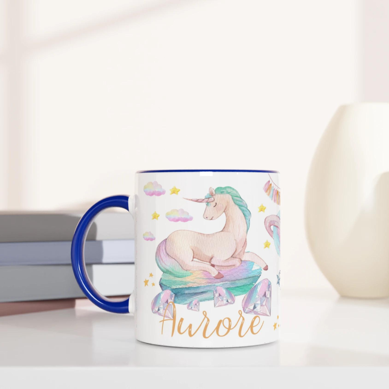 Mug personnalisé Licorne Magique pour Enfants