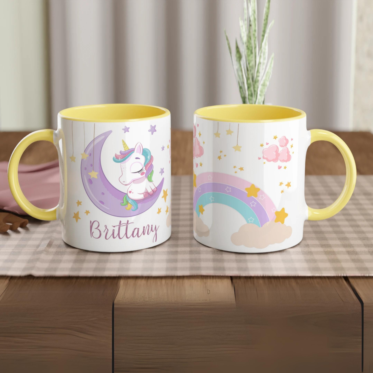 Mug Licorne Personnalisé avec Prénom - Rêverie Lunaire