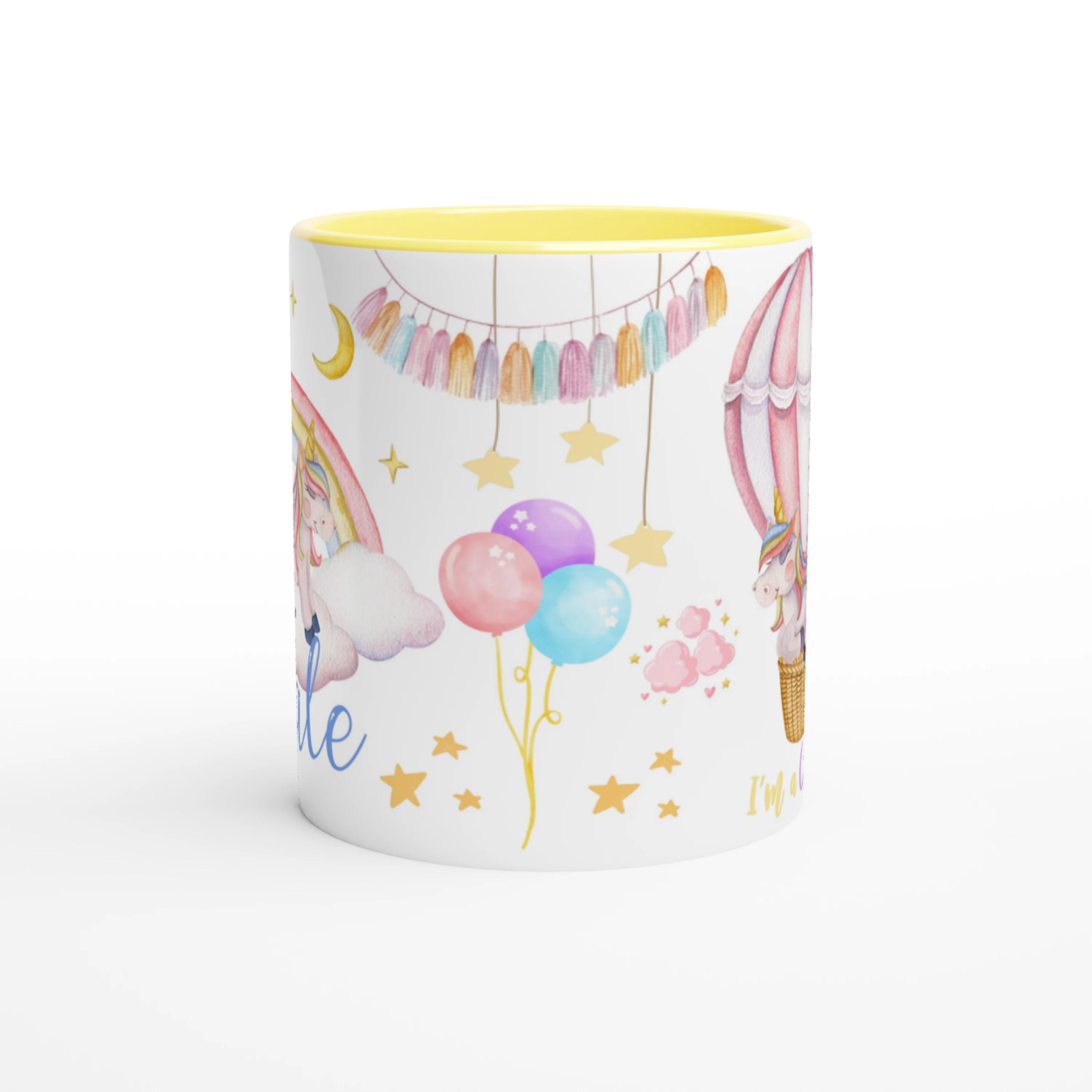 Mug Licorne Personnalisé avec Prénom - Rêve Arc-en-ciel