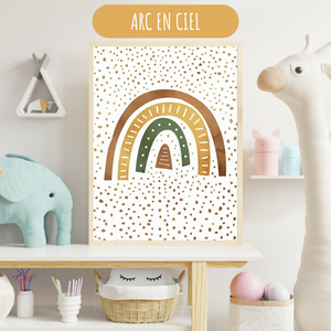 Affiches Chambre Bébé - Thème Jungle Animaux pour chambre enfant