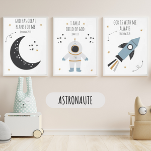 Décoration murale enfant – Fusée et Planètes 🚀