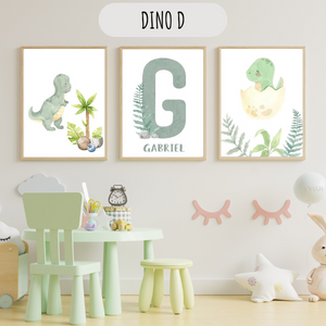 Déco chambre enfant dinosaures personnalisée 🦕🌿