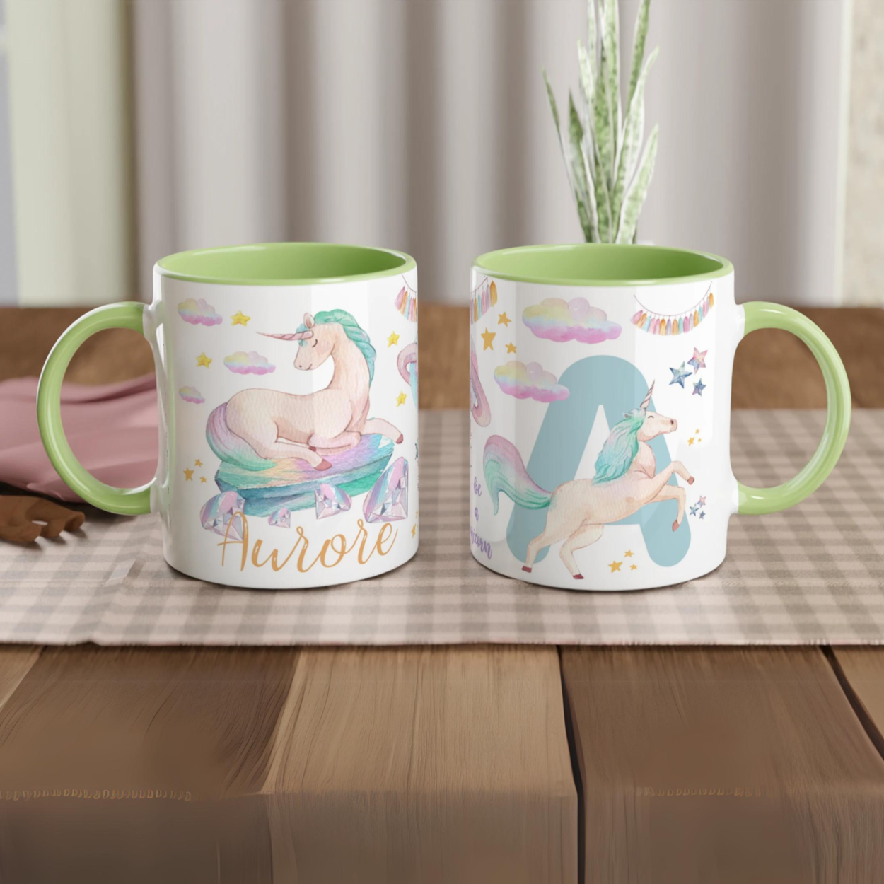 Mug personnalisé Licorne Magique pour Enfants