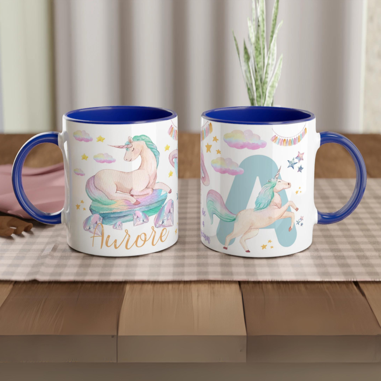 Mug personnalisé Licorne Magique pour Enfants