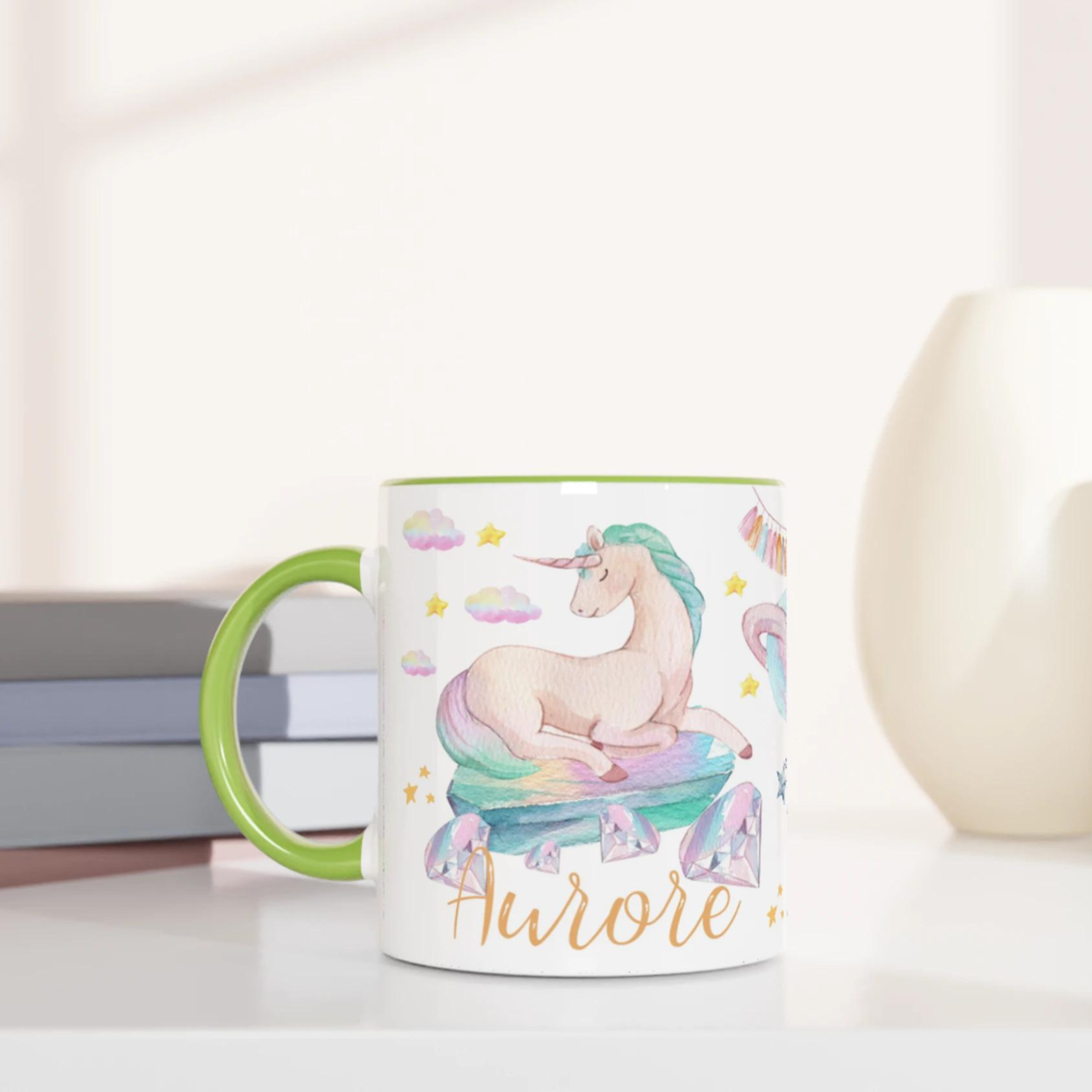 Mug personnalisé Licorne Magique pour Enfants