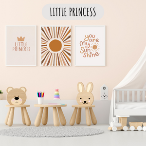 Affiches Déco Bébé Fille Arc-en-Ciel et Lama – Style Bohème 🌈