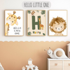 Affiches Animaux Jungle – Cadeaux personnalisable pour enfants 🌿🦒🦁