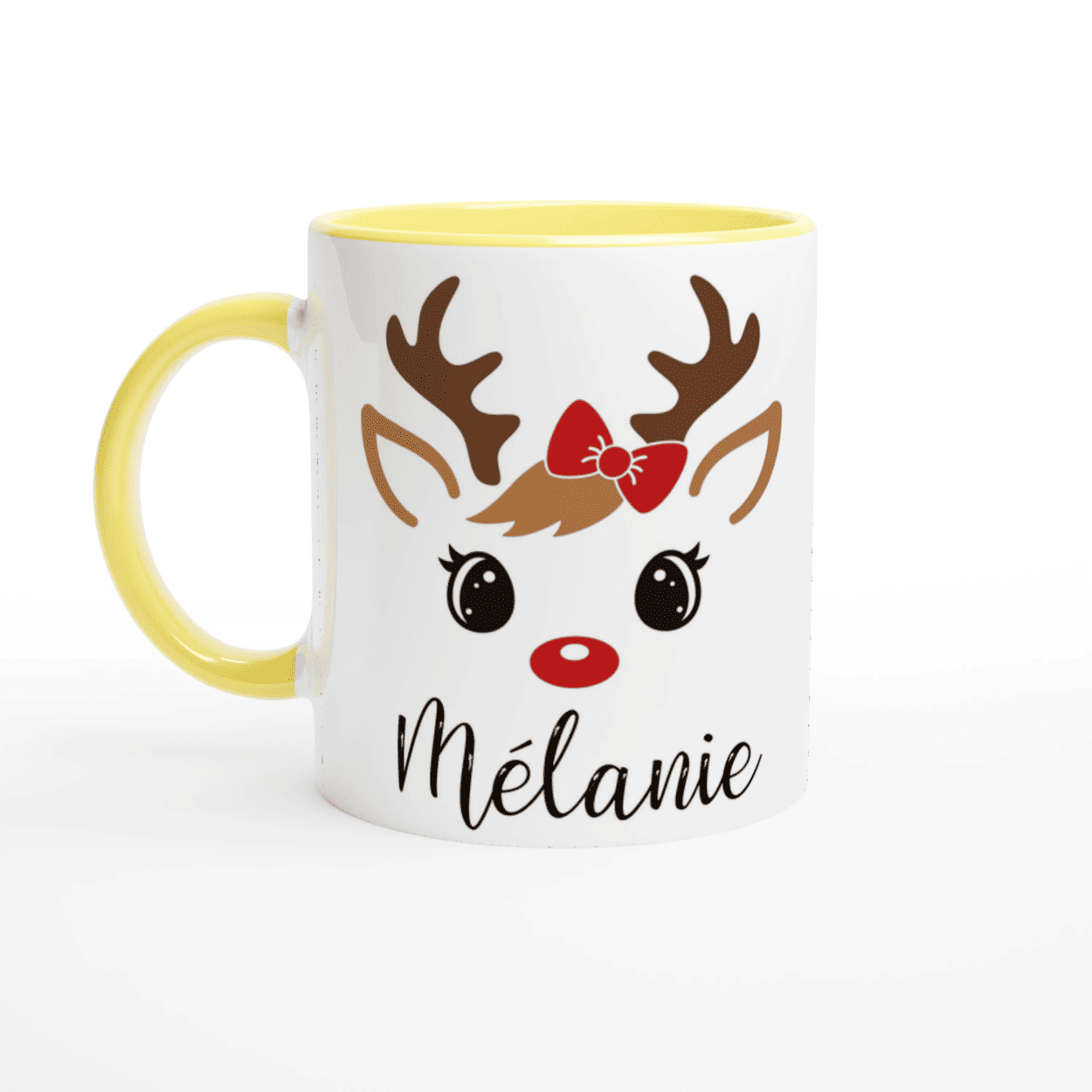 Mug Noël Renne Personnalisé pour Enfant avec Prénom – Cadeau Parfait