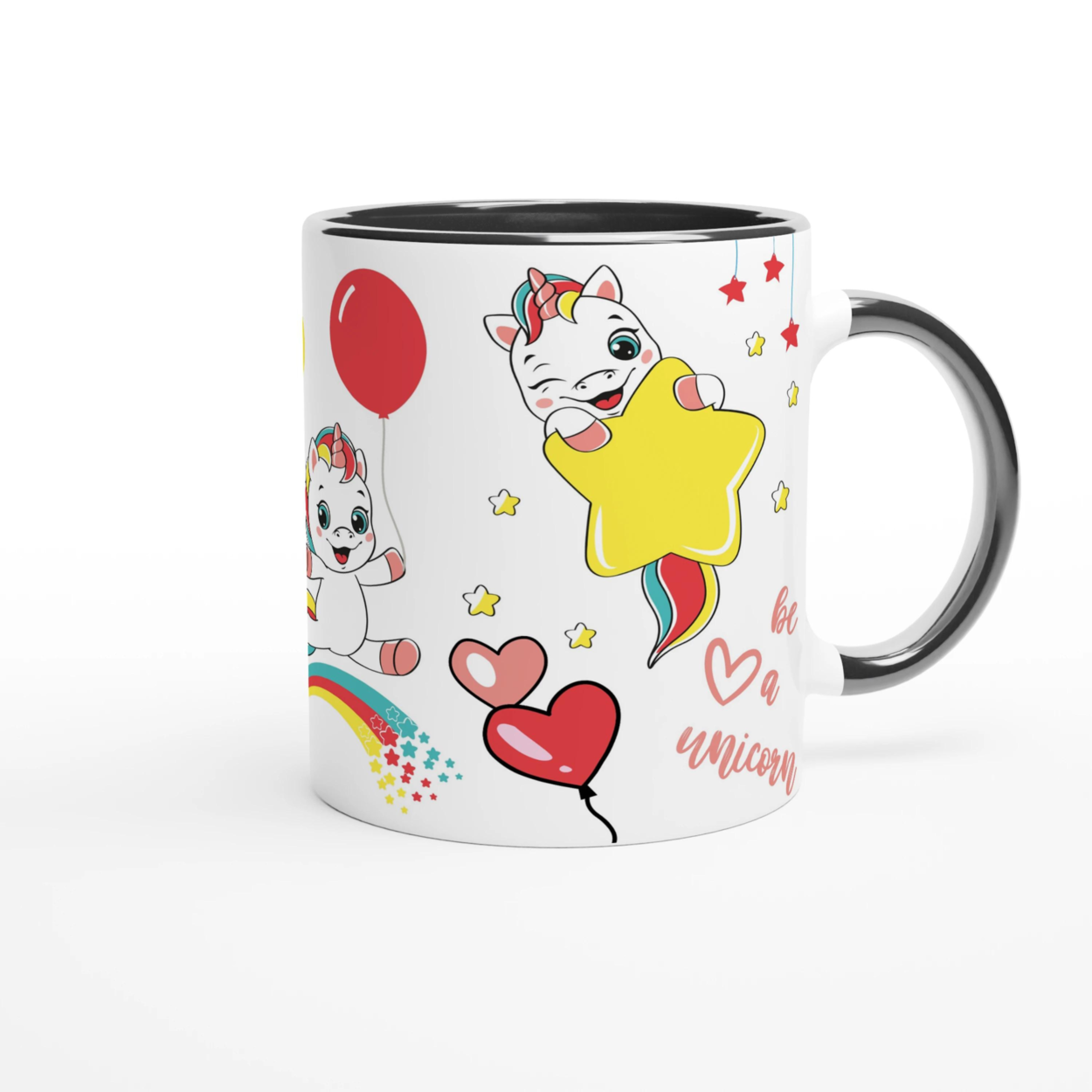 Mug Licorne Personnalisé avec Prénom - Cadeau féerique pour enfants