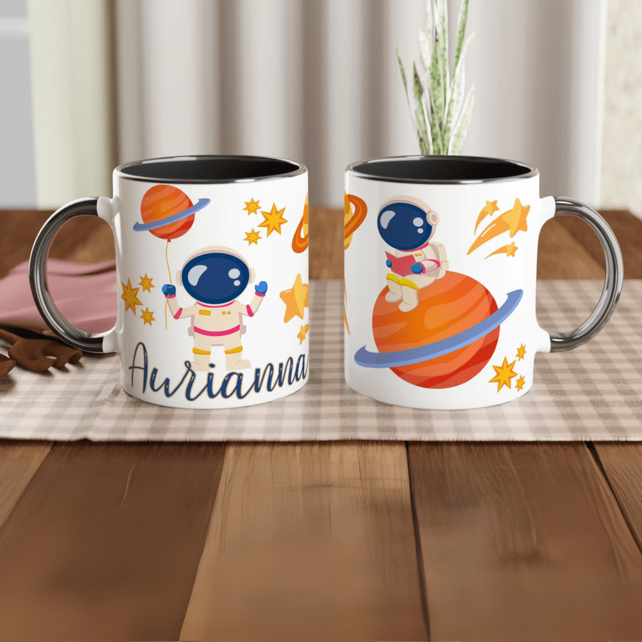 Mug Personnalisé Astronaute et Planètes pour Enfants