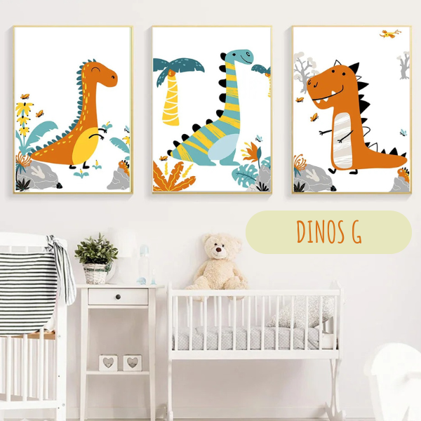 Affiche personnalisée enfant - Dinosaures 🦖