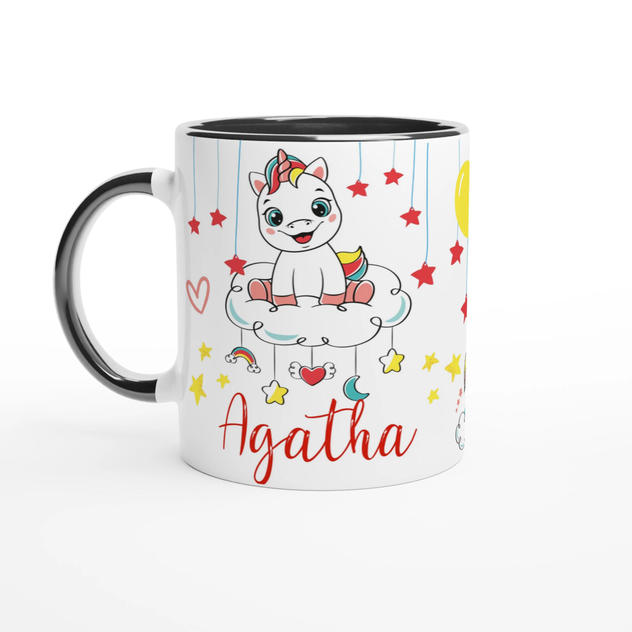 Mug Licorne Personnalisé avec Prénom - Cadeau féerique pour enfants