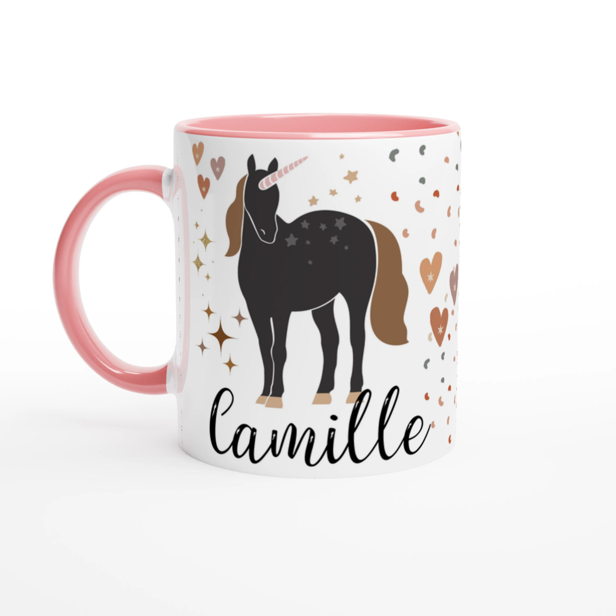 Mug licorne personnalisé pour enfants – Cadeau féérique avec prénom