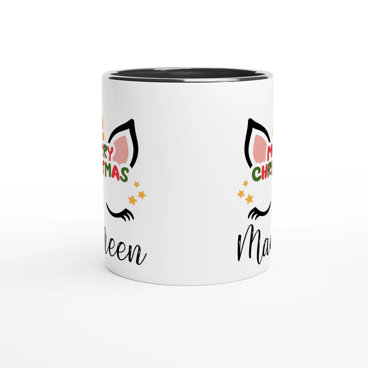 Mug Licorne Noël Personnalisé avec Prénom - Cadeau Magique pour Fêtes