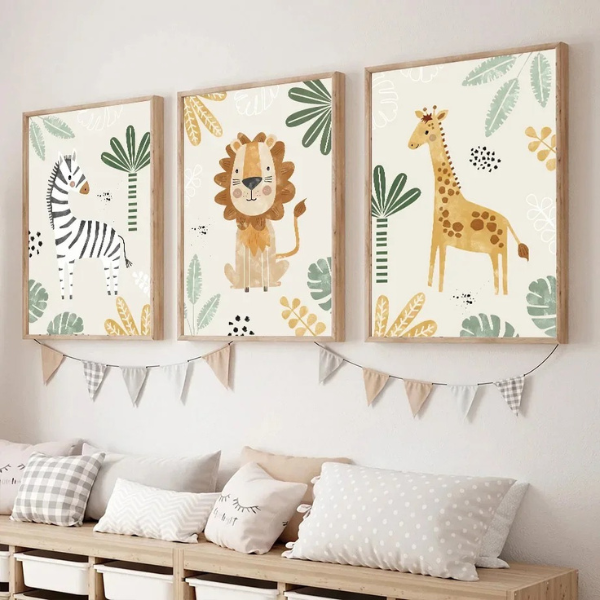 Affiches Safari Personnalisées – Décoration Murale Animaux de la Savane