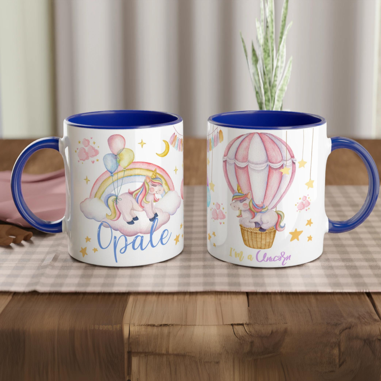 Mug Licorne Personnalisé avec Prénom - Rêve Arc-en-ciel