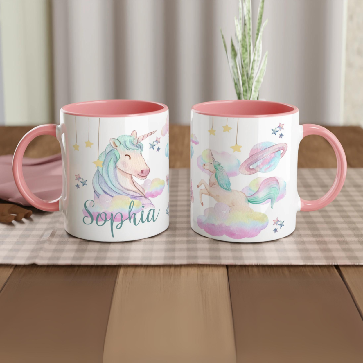 Mug Licorne Personnalisé - Cadeau féerique pour enfants et rêveurs