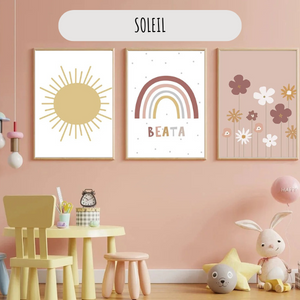 Affiches personnalisées Terracotta – Décoration pour chambre bébé