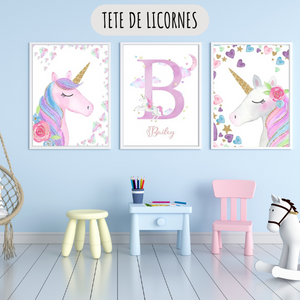 Affiches personnalisées - Licorne, Arc-en-ciel & Sparkle 🌈🦄