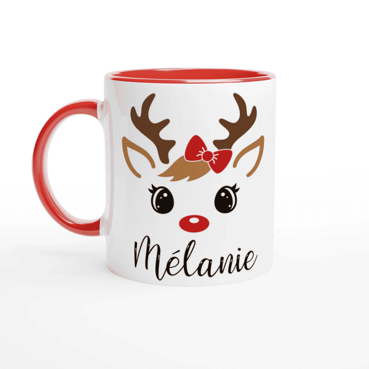 Mug Noël Renne Personnalisé pour Enfant avec Prénom – Cadeau Parfait