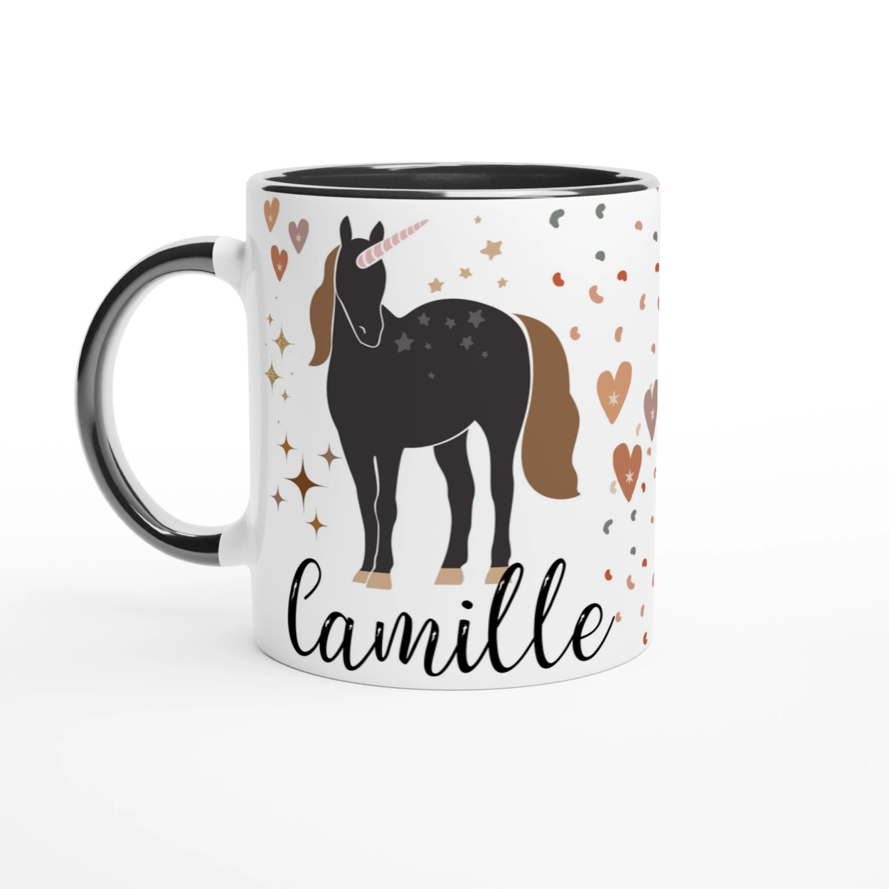 Mug licorne personnalisé pour enfants – Cadeau féérique avec prénom