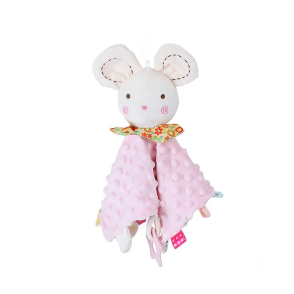 Doudou personnalisé Bébé Souris Rose