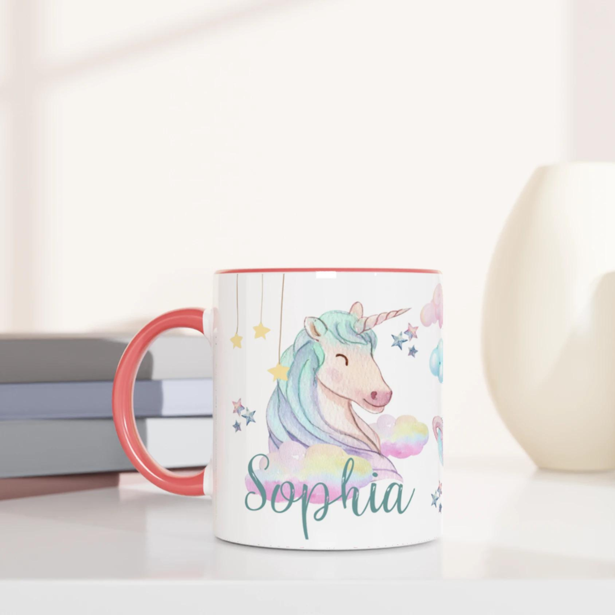 Mug Licorne Personnalisé - Cadeau féerique pour enfants et rêveurs