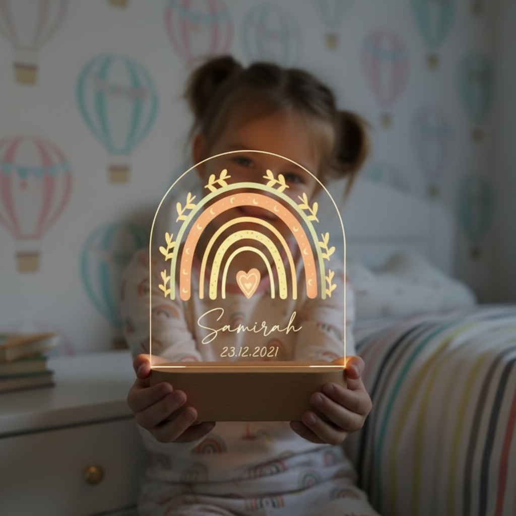 Cadeau de naissance personnalisé veilleuse prénom