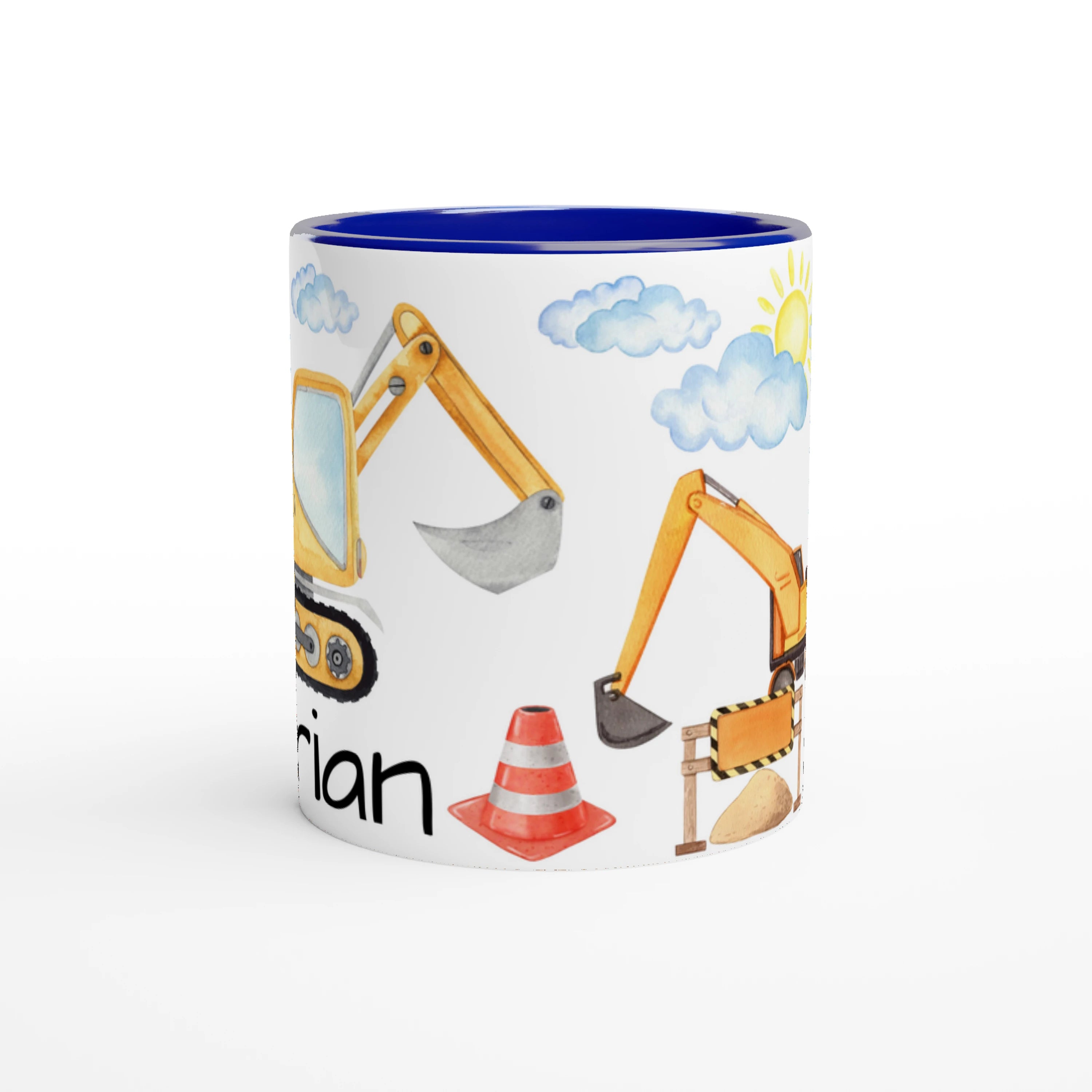 Mug personnalisé chantier – Tasse prénom pour enfant